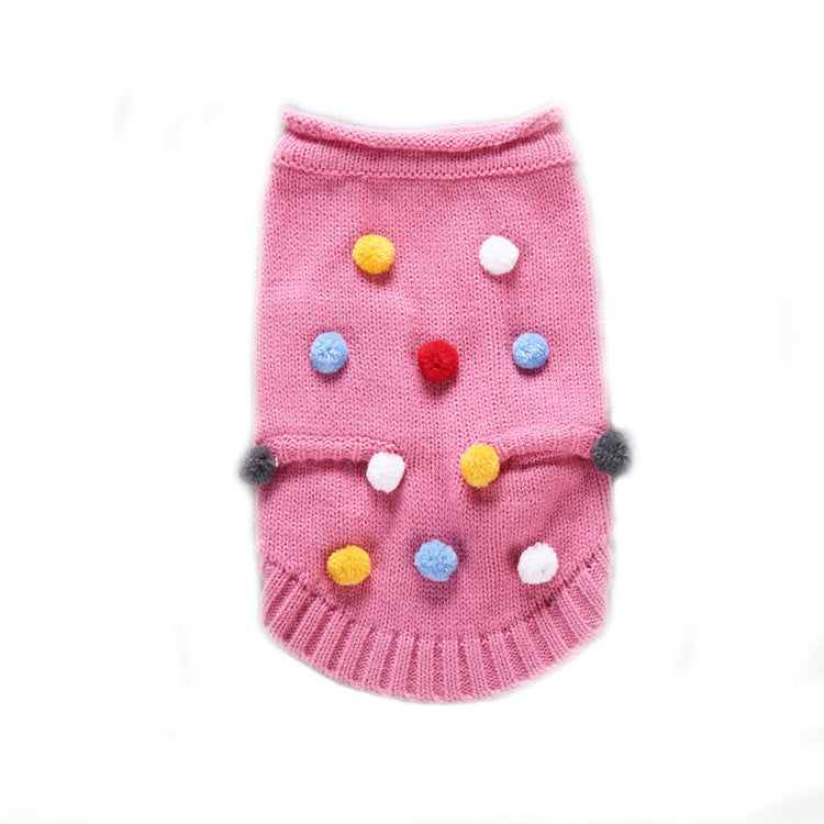 Spring And Autumn New High Quality Pet Starling Bullfighting Clothes Pocket Ball Sweater Pet Puppy Clothes