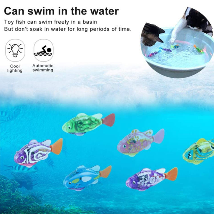 Luminous Electric Swimming Fish Toy Electronic Pet Fish Robot Fish Baby Bath Toy