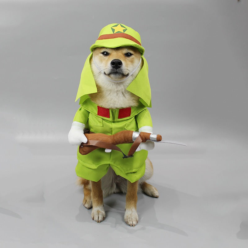 Funny Shiba Inu dog Xiao Baga transformation costume Halloween Baga transformation cat Tik Tok pet funny clothes