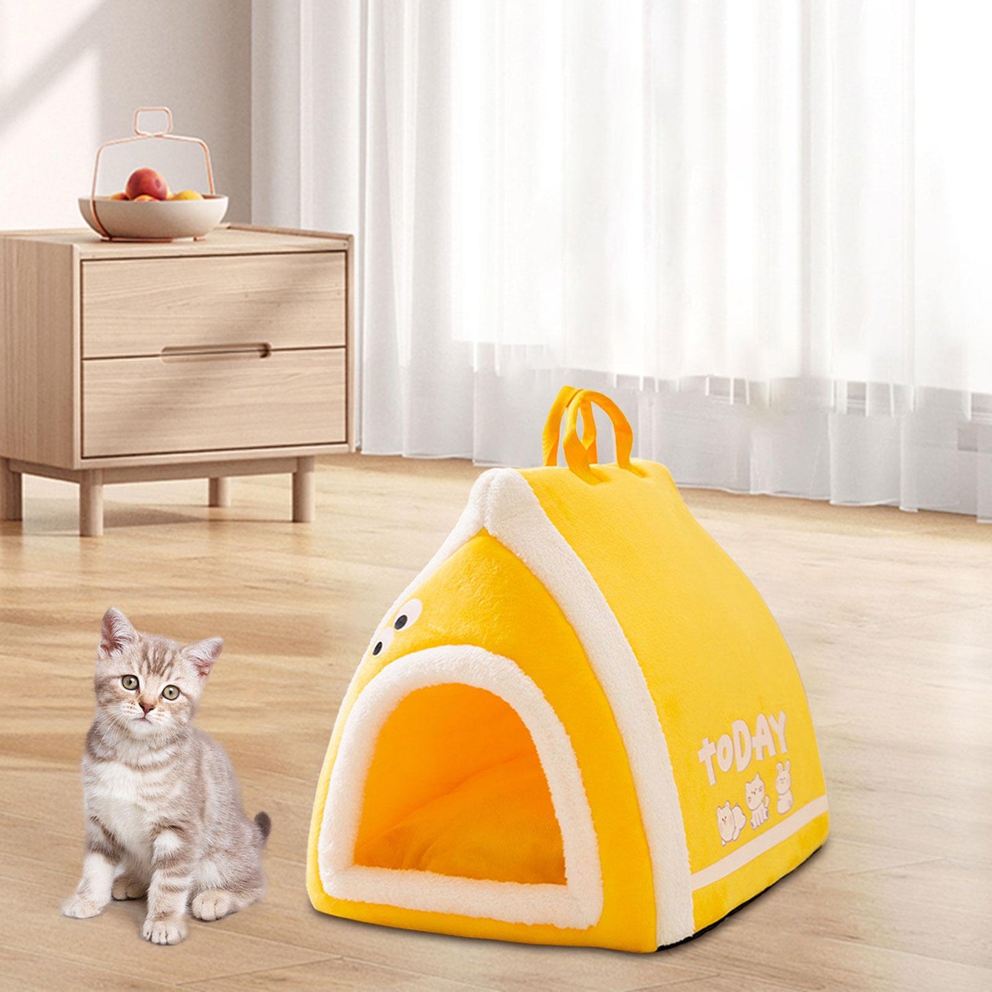 Toast bread pet cat bed open semi closed autumn and winter warm cat bed dog bed cat bed