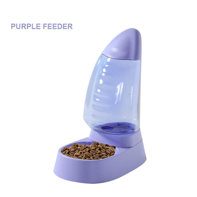 Pet Drinking Water Feeding Bowl Elegant Large Capacity Cat Bowl Dog Food Bowl Can See Through Cat Water Dispenser Dog Bowl