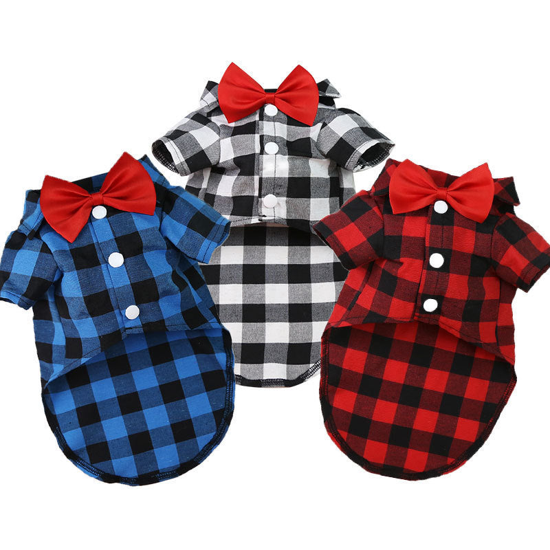 Spring Summer Autumn Dog Shirts Suits Wedding Dresses Teddy Bears Pets Cats Clothes Supplies