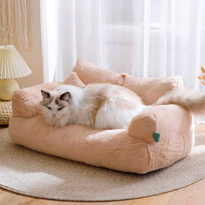 Luxury Cat Bed Sofa Warm Cat Nest Pet Bed For Small Medium Dogs Cats Comfortable Plush Puppy Bed Pet Supplies