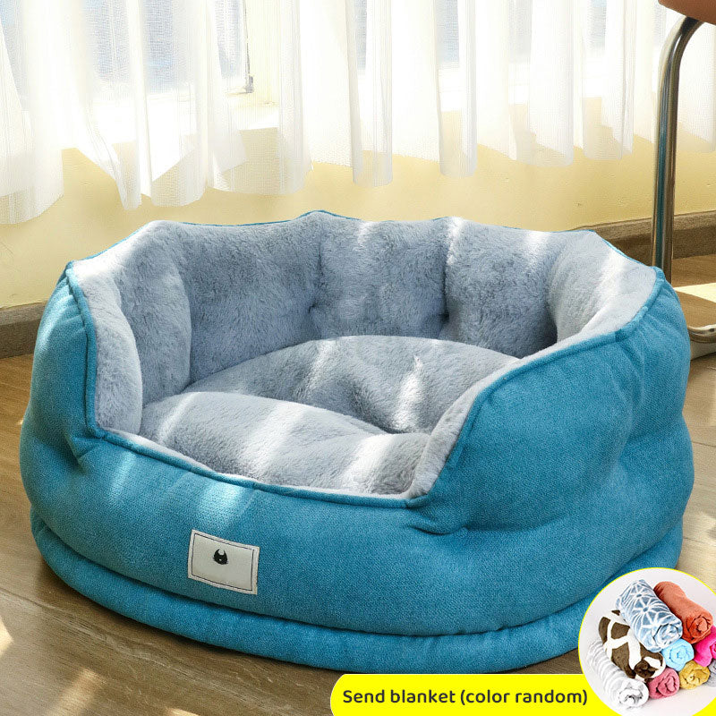 Doghouse Warm Four Seasons Universal Small Dog Teddy Bichon Dog Bed Sofa Netflix Cat Nest Pet Supplies