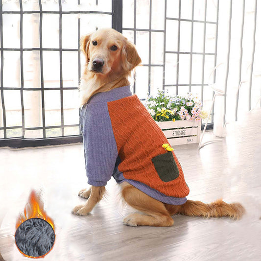 Dog Clothes Warm Sweater Two Feet  Jackets Soft Clothing for Small Big Dogs Costume