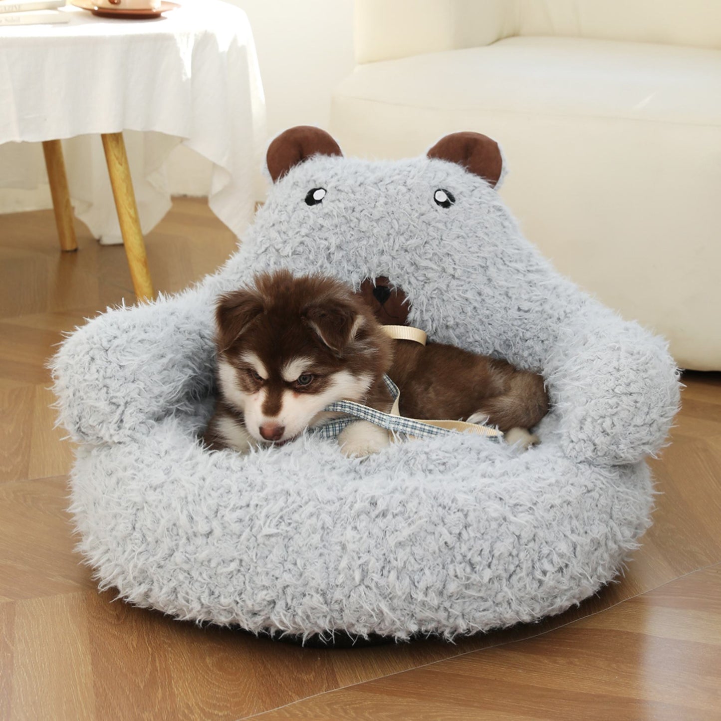 New Cute Alpaca Cat Bed House Nest Warm Comfortable Pet Products Bottom Non-slip Bed For Dog Dog Bed Pet Mats Pads