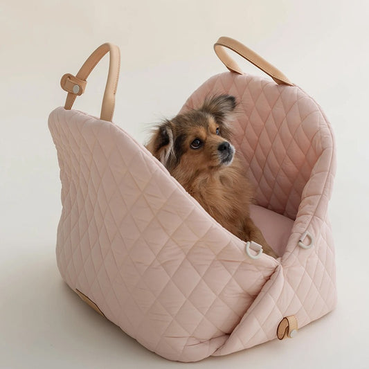 Nylon waterproof pet bag, detachable handbag, car dual-use travel cat bed