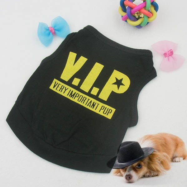 Dog Tshirt VIP Pets T-shirts For Dogs Goods For Pets Dog Shirt Clothes Summer