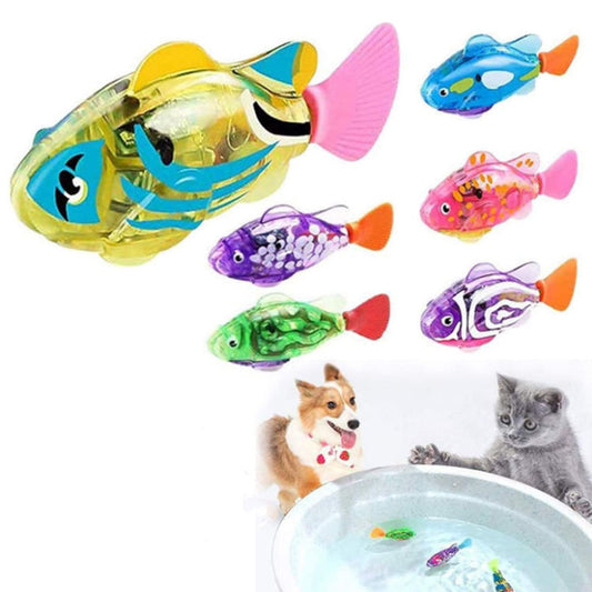 Luminous Electric Swimming Fish Toy Electronic Pet Fish Robot Fish Baby Bath Toy