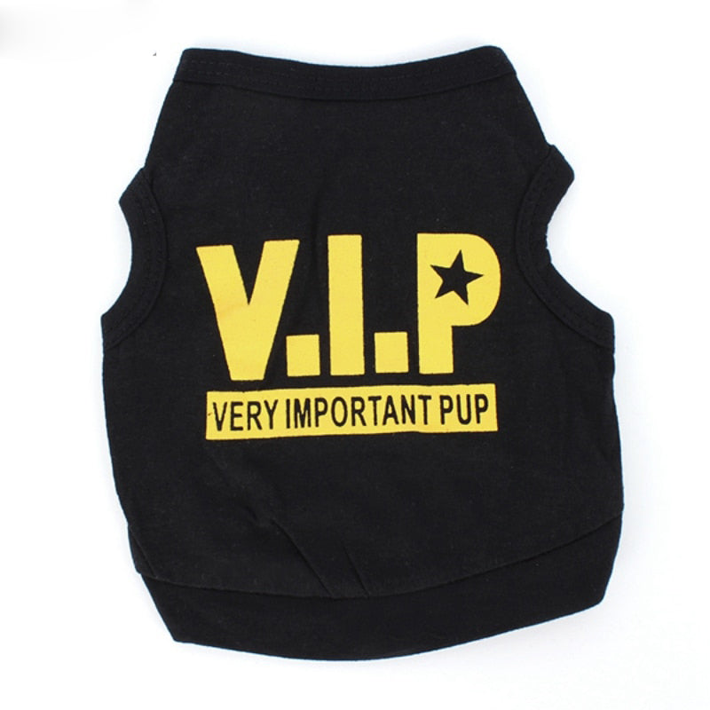 Dog Tshirt VIP Pets T-shirts For Dogs Goods For Pets Dog Shirt Clothes Summer