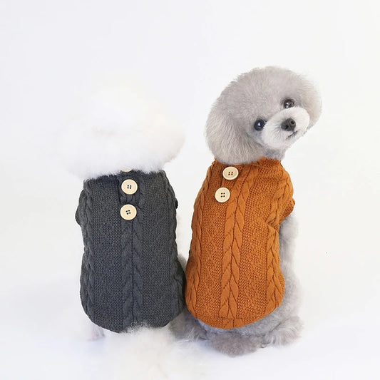 Dog Jacket Coat Pets Cats Clothes Sweater Winter Thickening Sweater Clothes